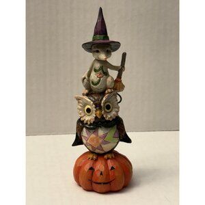 Jim Shore Heartwood Creek 4058848 Ghost and Goblins Gather Here Totem 2017 MM45
